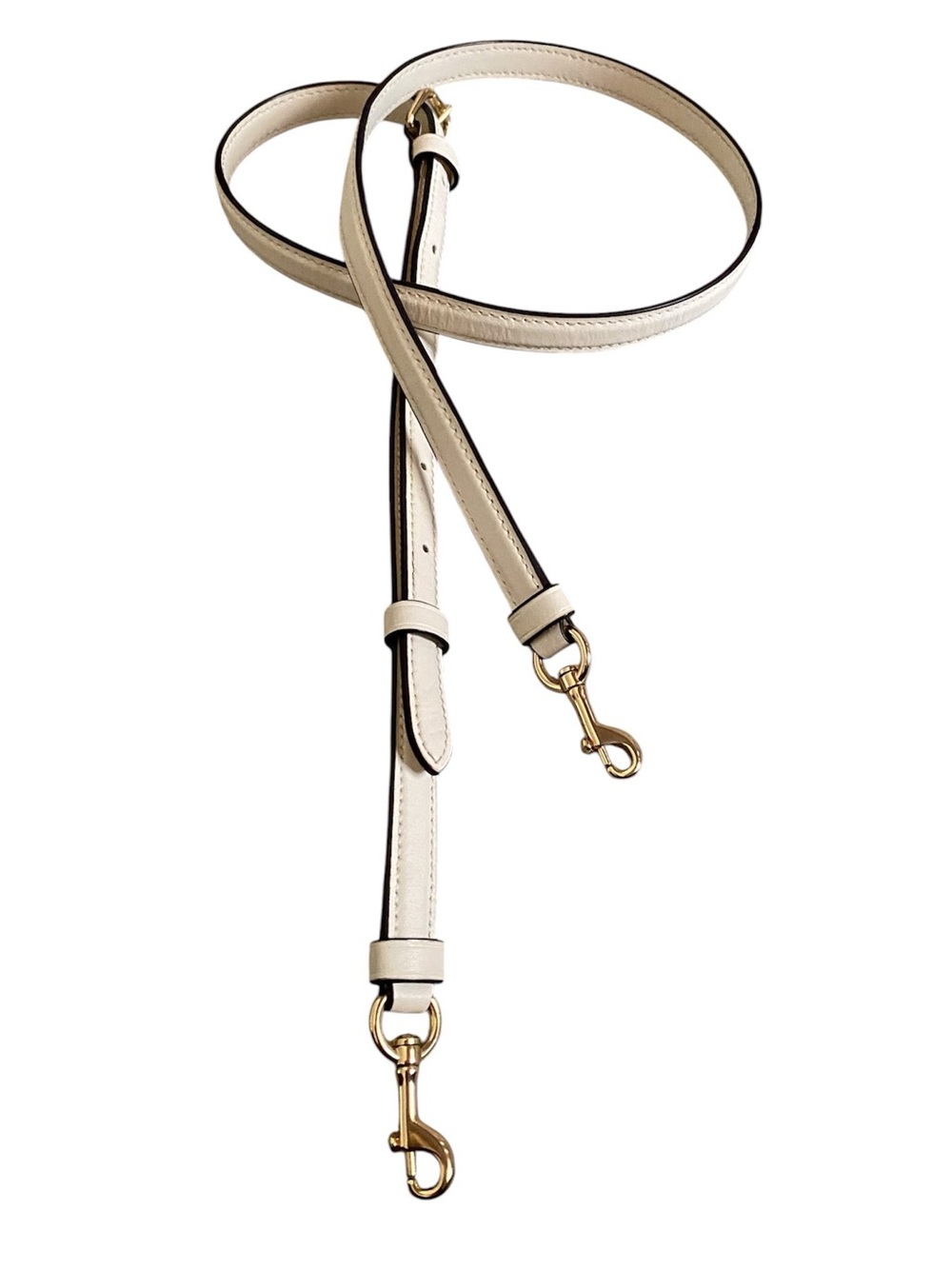 Coach leather ivory handbag replacement strap